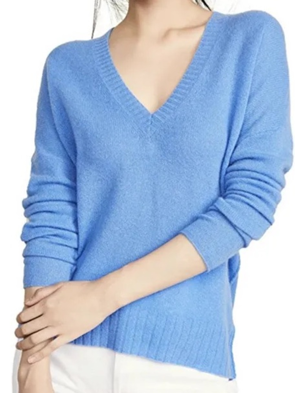 360 Cashmere Rocky Barnes Soft V-Neck Sweater XS